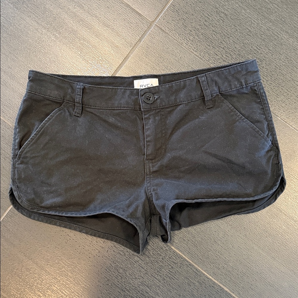 RVCA Micro Shorts with Flat Front Design pockets, front and back 10/10